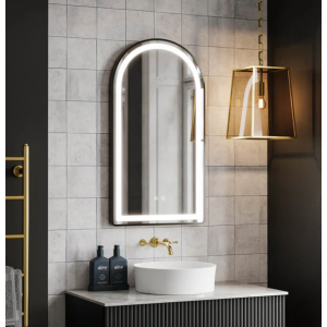 SY Arch Led Mirror With Matte Black Framed 750*900